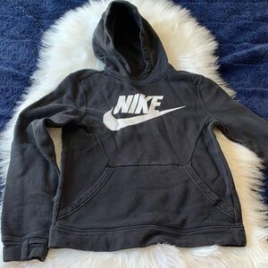 Nike Black Hoodie with White Logo